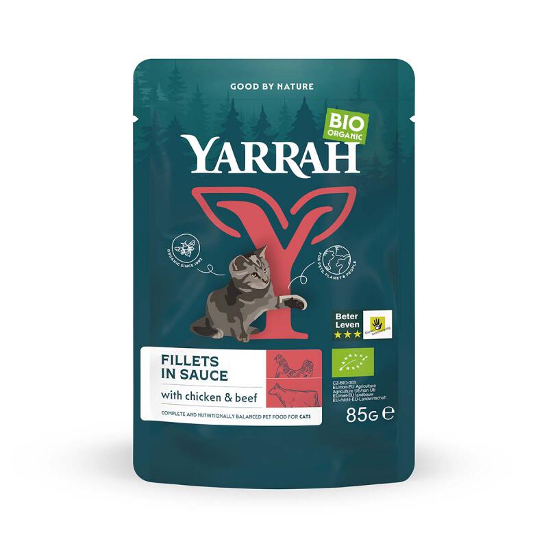 Filets met rund in saus kat van Yarrah, 14 x 85 g